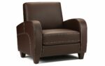 julian bowen Vivo Armchair in Chestnut Faux Leather-0