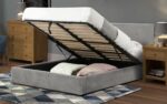 Julian Bowen fabic Shoreditch Lift-Up Storage Bed-slate velvet-6064
