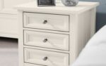 Julian Bowen Maine 3 Drawer Bedside - Surf White-6327