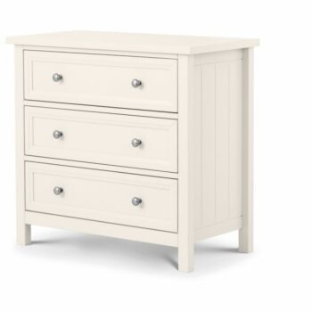 Julian Bowen Maine 3 Drawer Chest - Surf White-0