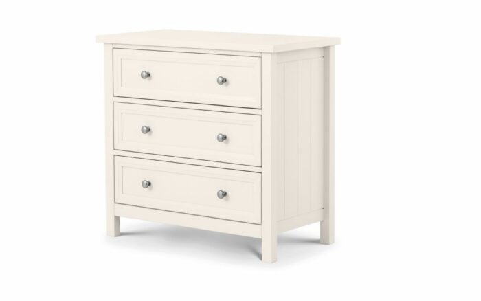 Julian Bowen Maine 3 Drawer Chest - Surf White-0