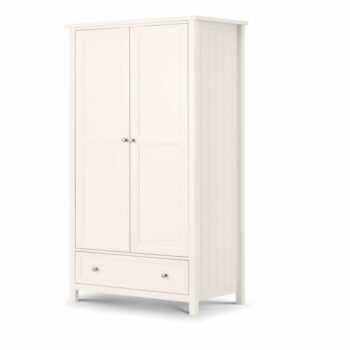 Julian Bowen Maine 2 Door Combination Wardrobe - Surf White-0