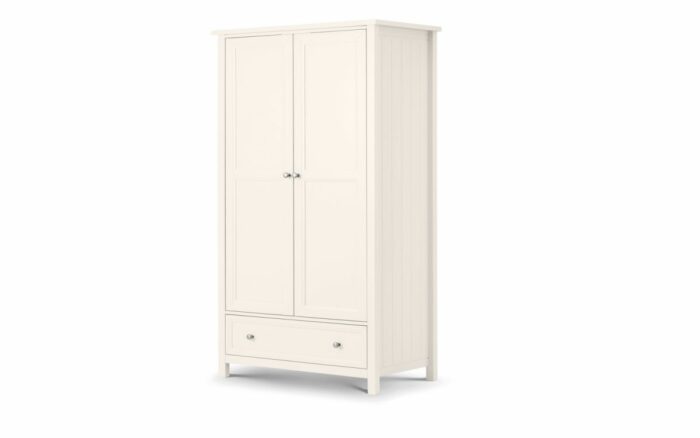 Julian Bowen Maine 2 Door Combination Wardrobe - Surf White-0