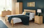 Julian Bowen Curve oak Bed-6241