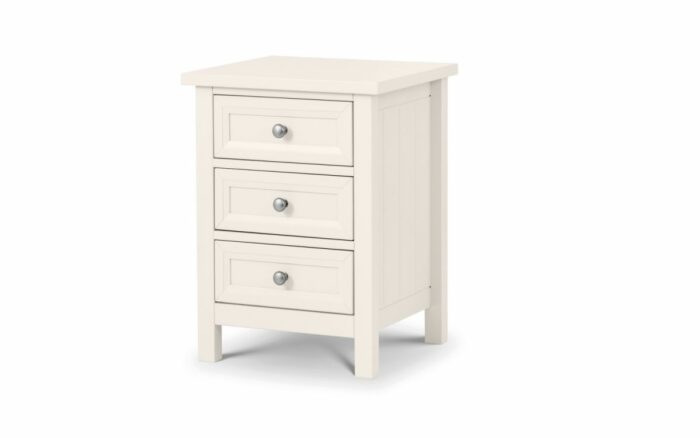 Julian Bowen Maine 3 Drawer Bedside - Surf White-0