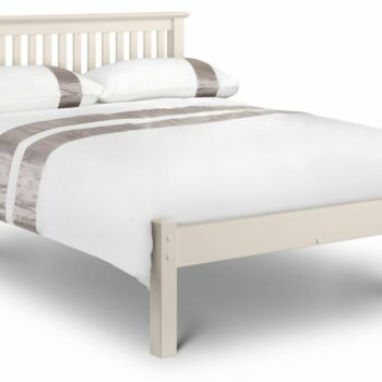 Julian Bowen wooden Barcelona Bed - Low Foot End stone white-0