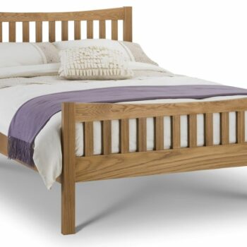 Julian Bowen wooden Bergamo Oak Bed soild oak-0