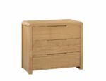 Julian Bowen Curve oak 3 Drawer Chest-0
