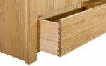 Julian Bowen Curve oak 3 Drawer Chest-6356