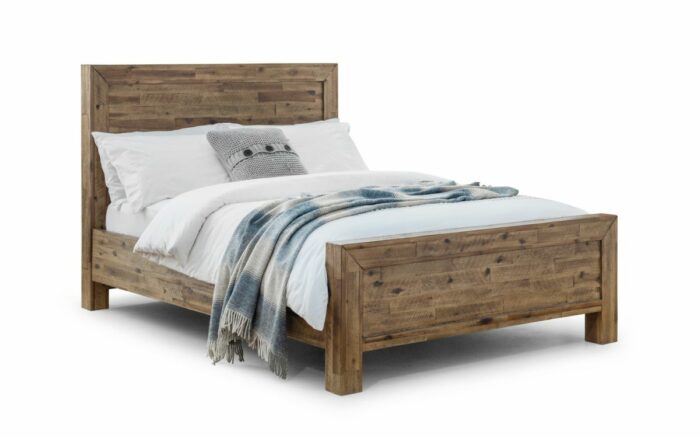 Julian Bowen wooden Hoxton Bed rustic oak -0