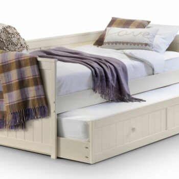 Julian Bowen wooden Jessica Daybed & Underbed Trundle stone white-0