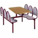 Pioneer Scotia Laser Cut Steel Canteen Unit 2,4 or 6 seat (Minimum qty 10)-6034