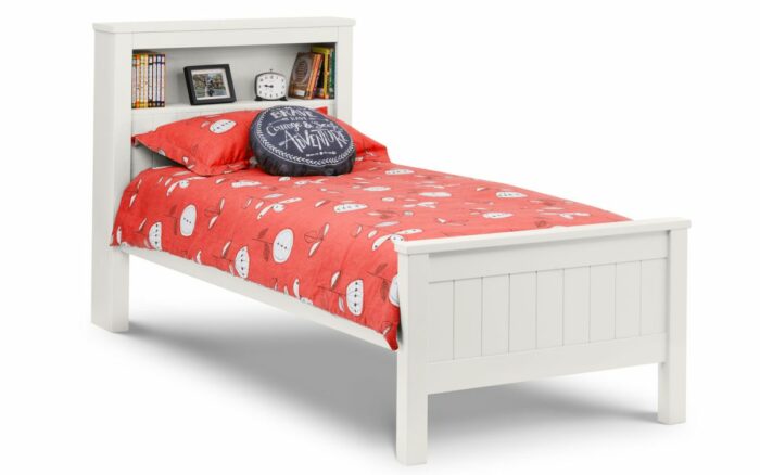 Julian Bowen Maine Bookcase Bed - Surf White-0