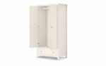 Julian Bowen Maine 2 Door Combination Wardrobe - Surf White-6336