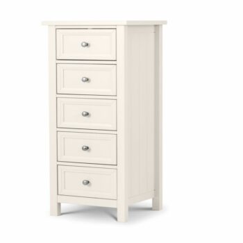 Julian Bowen Maine 5 Drawer Tall Chest - Surf White-0