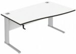Elite Optima Plus Height Adjustable Single Wave Desk 600mm-0