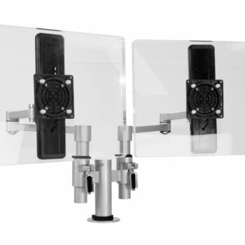 Flex Double Monitor Arm - Post Mounted-0