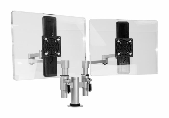Flex Double Monitor Arm - Post Mounted-0