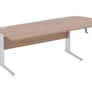 Elite Optima Plus Height Adjustable D Ended Desk -0