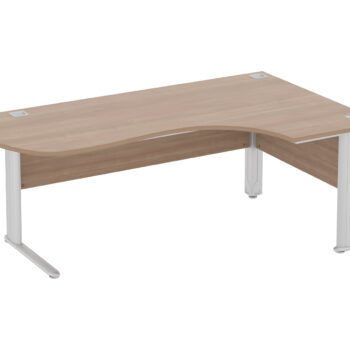 Elite Optima Plus Fixed Height Radius Crescent Workstation-0