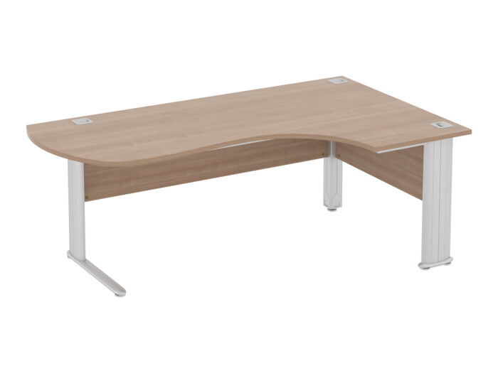 Elite Optima Plus Fixed Height Radius Crescent Workstation-0