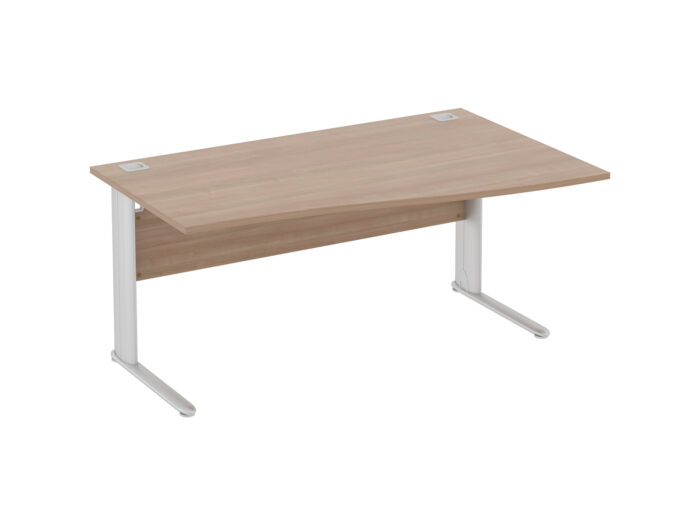 Elite Optima Plus Fixed Height Single Wave Desk 600mm-0