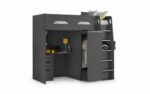 Julian Bowen wooden Pegasus Highsleeper - Anthracite-6192