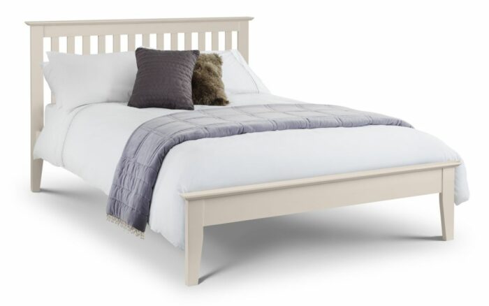 Julian Bowen Salerno wooden Shaker Bed - Ivory-0