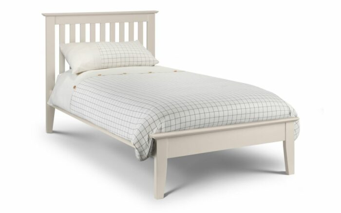 Julian Bowen Salerno wooden Shaker Bed - Ivory-18449
