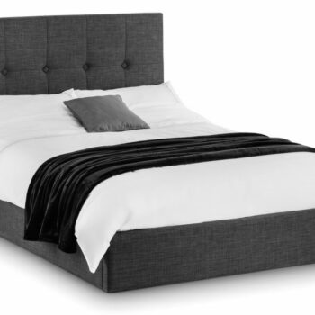 Julian Bowen fabic Sorrento Lift-up Storage Bed-slate grey linen-0