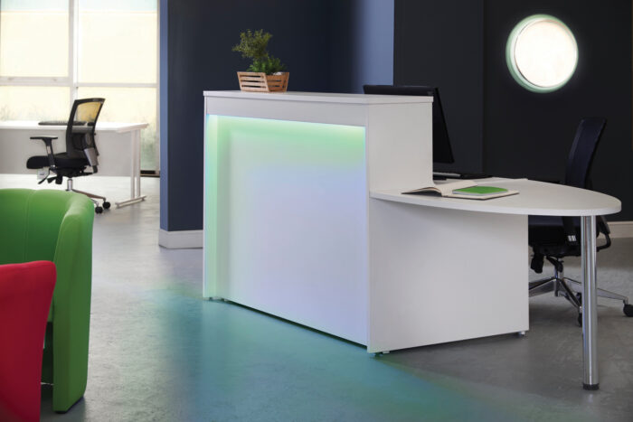 Dams Welcome Compact Smart Reception Desks Optional LED-6283