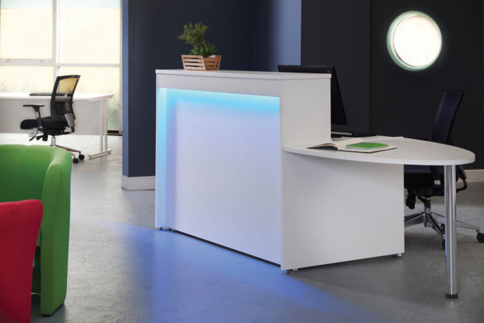 Dams Welcome Compact Smart Reception Desks Optional LED-6279