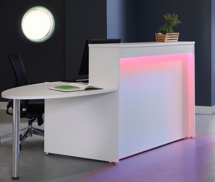 Dams Welcome Compact Smart Reception Desks Optional LED-0
