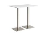 DAMS Brescia rectangular poseur table with flat square base 1200mm x 800mm-35546