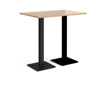 DAMS Brescia rectangular poseur table with flat square base 1200mm x 800mm-0