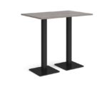 DAMS Brescia rectangular poseur table with flat square base 1200mm x 800mm-35542