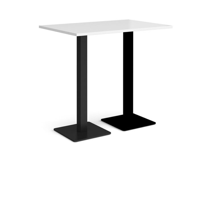 DAMS Brescia rectangular poseur table with flat square base 1200mm x 800mm-35545