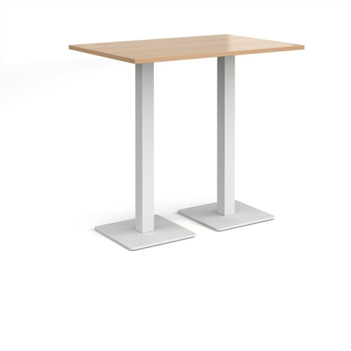 DAMS Brescia rectangular poseur table with flat square base 1200mm x 800mm-35557
