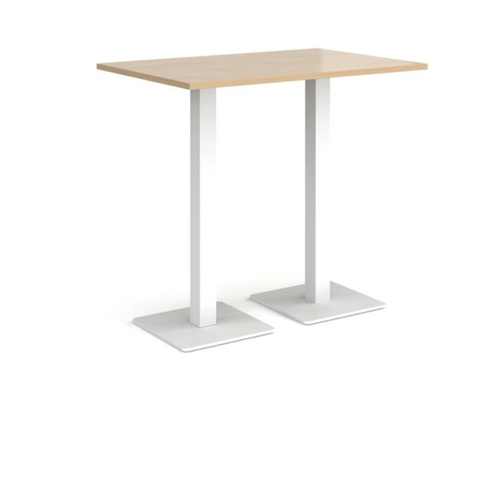 DAMS Brescia rectangular poseur table with flat square base 1200mm x 800mm-35553