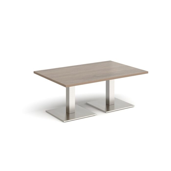 DAMS Brescia rectangular coffee table with flat square base 1200mm x 800mm-35256