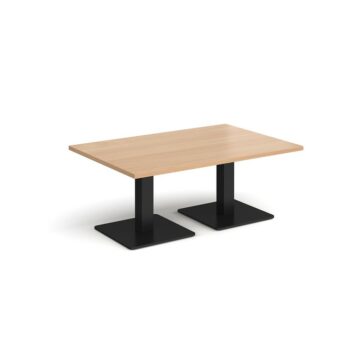 DAMS Brescia rectangular coffee table with flat square base 1200mm x 800mm-0