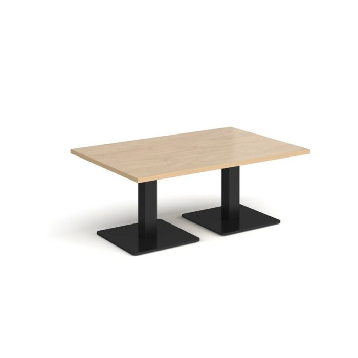 DAMS Brescia rectangular coffee table with flat square base 1200mm x 800mm-35248