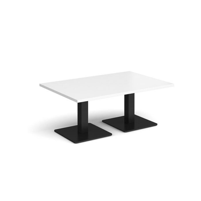 DAMS Brescia rectangular coffee table with flat square base 1200mm x 800mm-35249