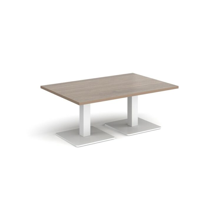 DAMS Brescia rectangular coffee table with flat square base 1200mm x 800mm-35262