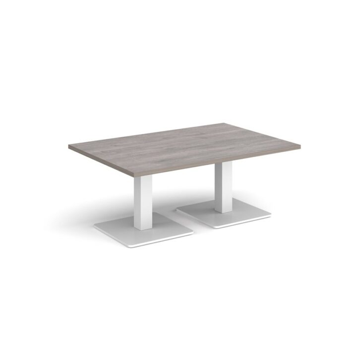 DAMS Brescia rectangular coffee table with flat square base 1200mm x 800mm-35259