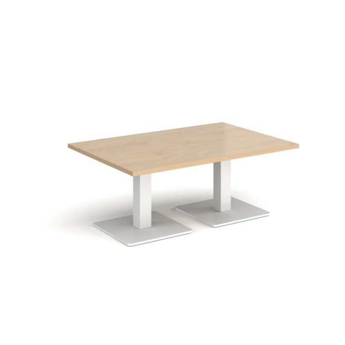 DAMS Brescia rectangular coffee table with flat square base 1200mm x 800mm-35263
