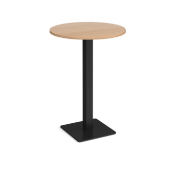DAMS Brescia circular poseur table with flat square base-0