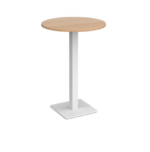 DAMS Brescia circular poseur table with flat square base-24954