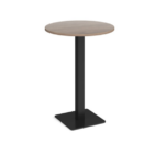 DAMS Brescia circular poseur table with flat square base-24941