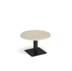 DAMS Brescia circular coffee table with flat square bases-24770
